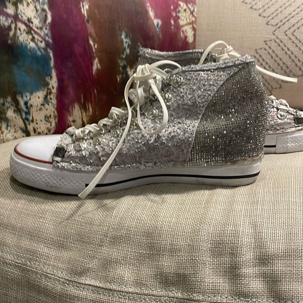These rhinestone high tops are so darn cute!  Don’t like to wear heels?